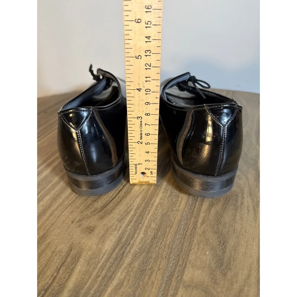 Capps Shoe Company Oxford Mens 10 D Black Patent Leather Military Dress Uniform